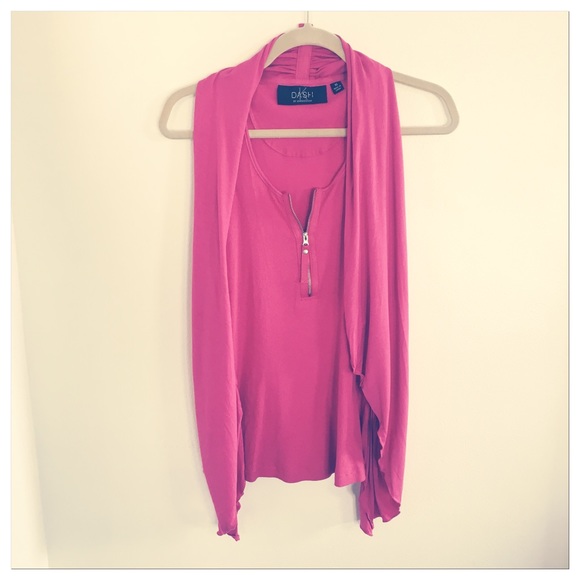 K-Dash by Kardashian Pink Top Zipper Scarf unique - Picture 4 of 8